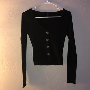 Black long sleeve with buttons